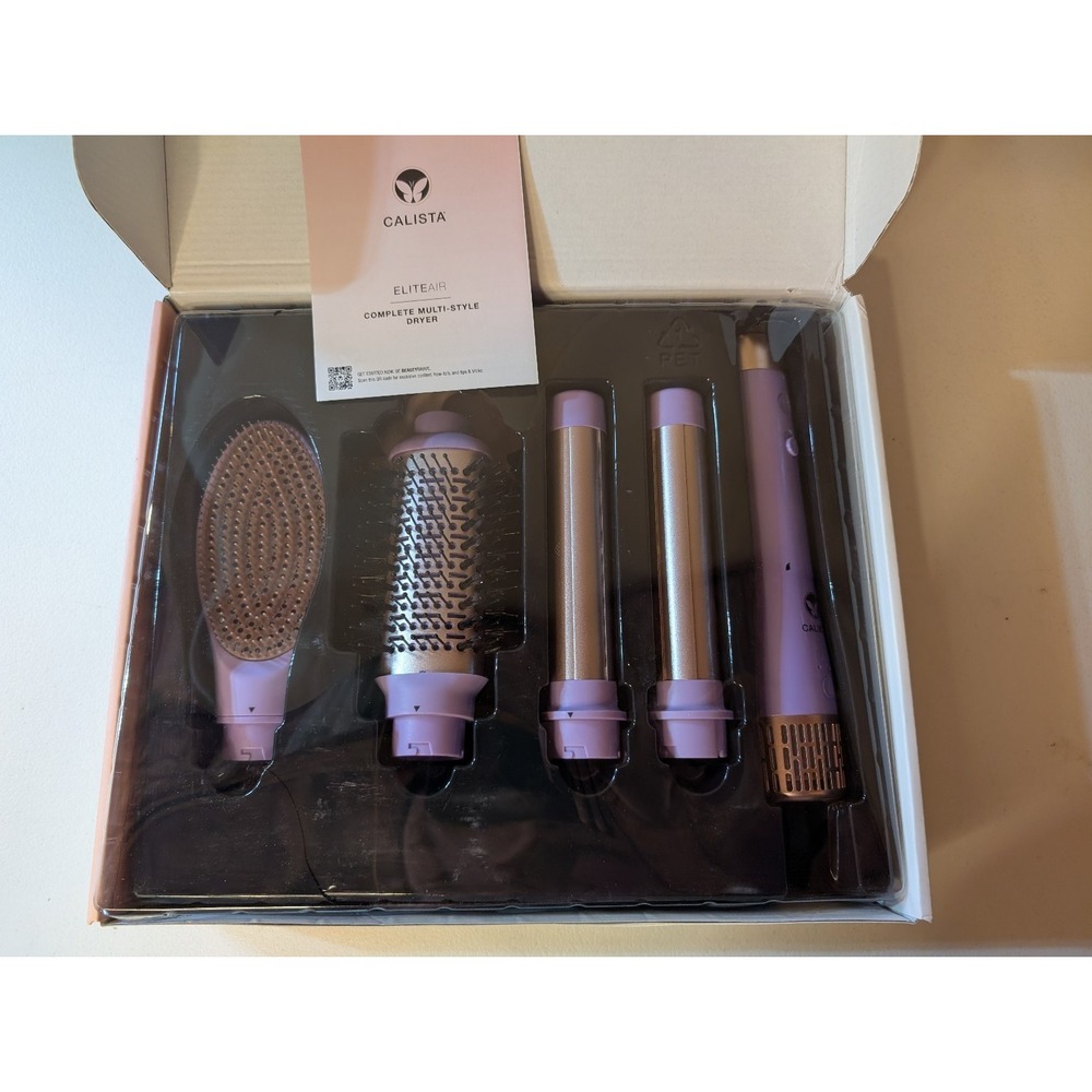 CALISTA EliteAir Hair Dryer Kit w/ 4 Attachments – New‎ in Box - Purple - Picture 2 of 3